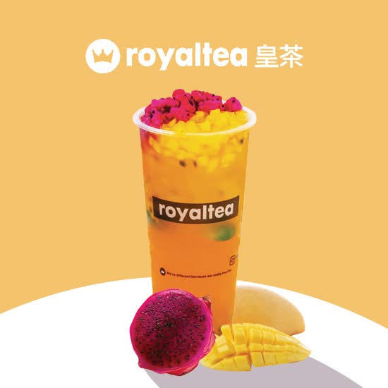 Dragon Fruit and Mango Fusion / 皇茶水果粒粒吸